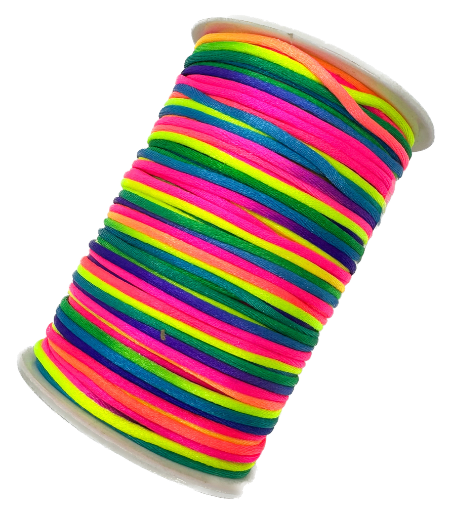 Cordón de seda multicolor 2mm 