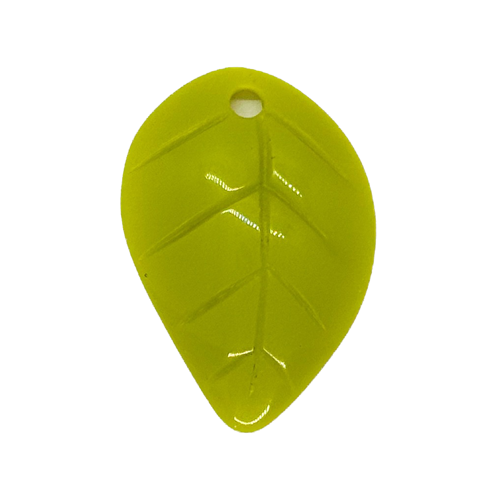 Hoja resina verde x 1un  