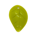 Hoja resina verde x 1un  