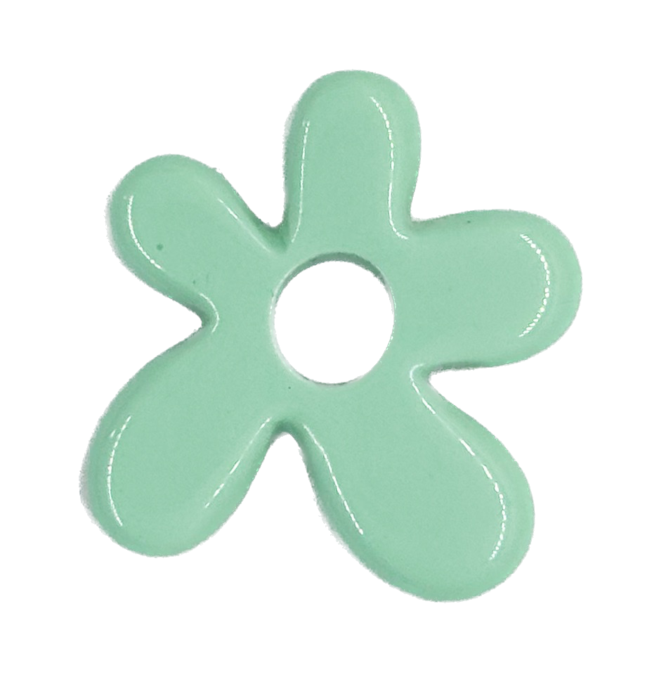 Flor resina (mod 1) aqua x 1un   