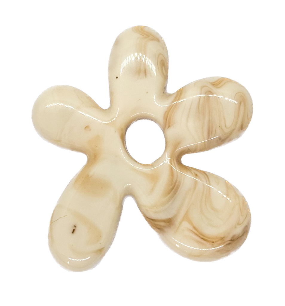 Flor resina (mod 2) marmolada x 1un 