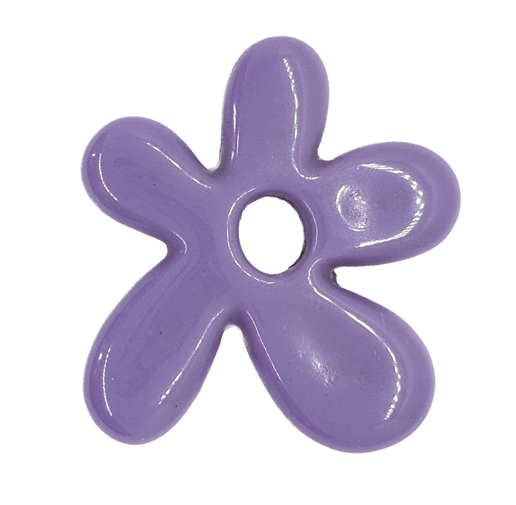 Flor resina (mod 2) lila x 1un  