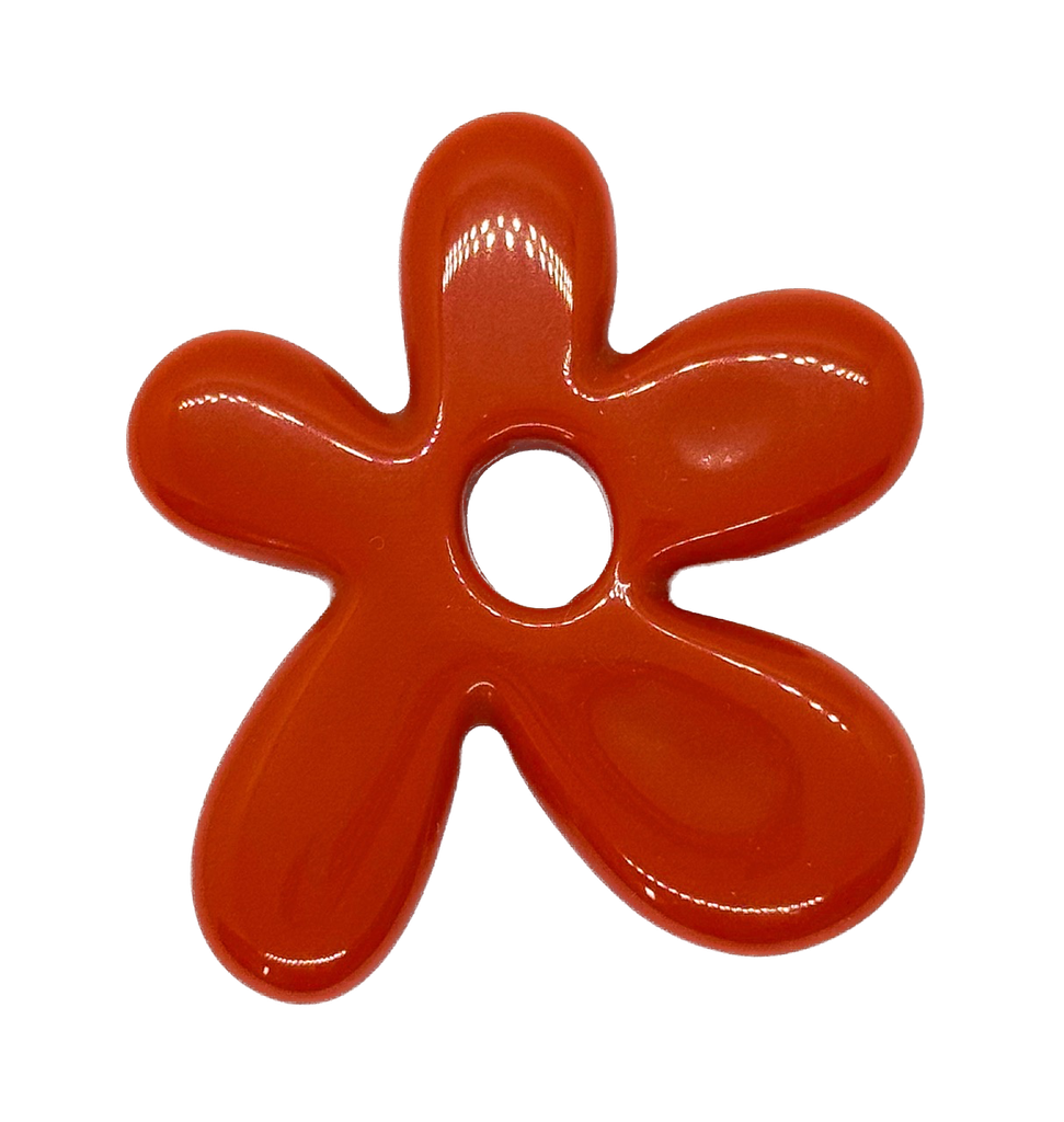 Flor resina (mod 2) roja x 1un 