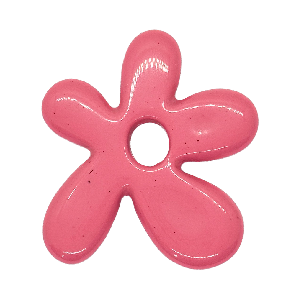 Flor resina (mod 2) rosa x 1un