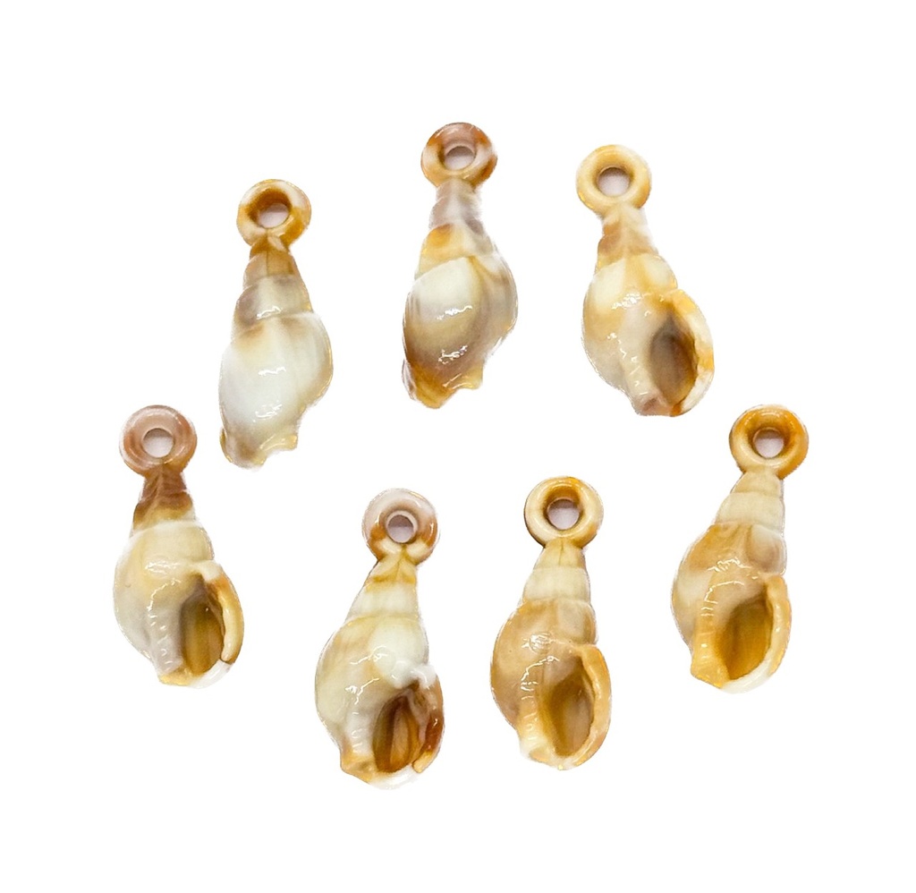 Dije plástico mar caracol marmolado x 10gr