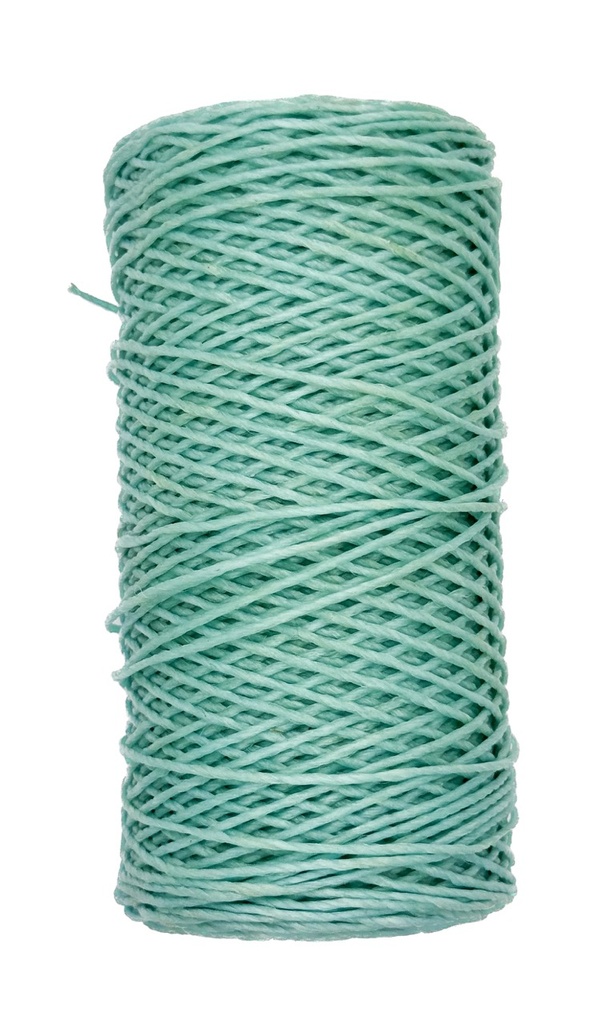 Hilo encerado verde agua