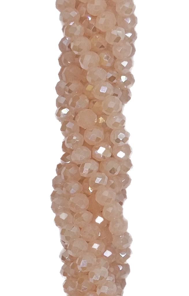 Cristal de roca 4mm rosa opalino tornasol