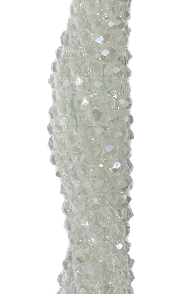 Cristal de roca 4mm transparente tornasol opalino