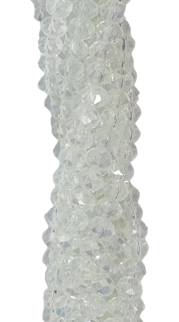 Cristal de roca 6mm transparente tornasol opalino