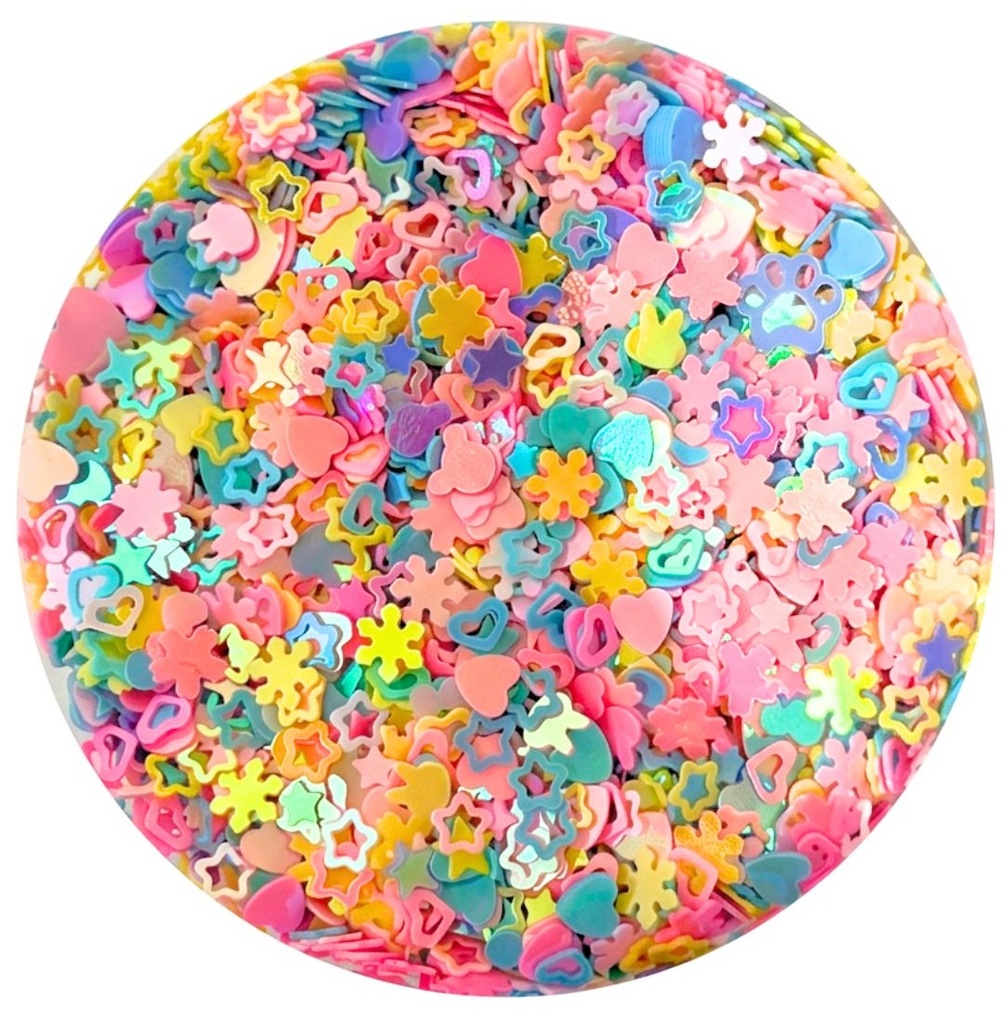 Mini lentejuela surtidas multicolor pastel x 10gr 
