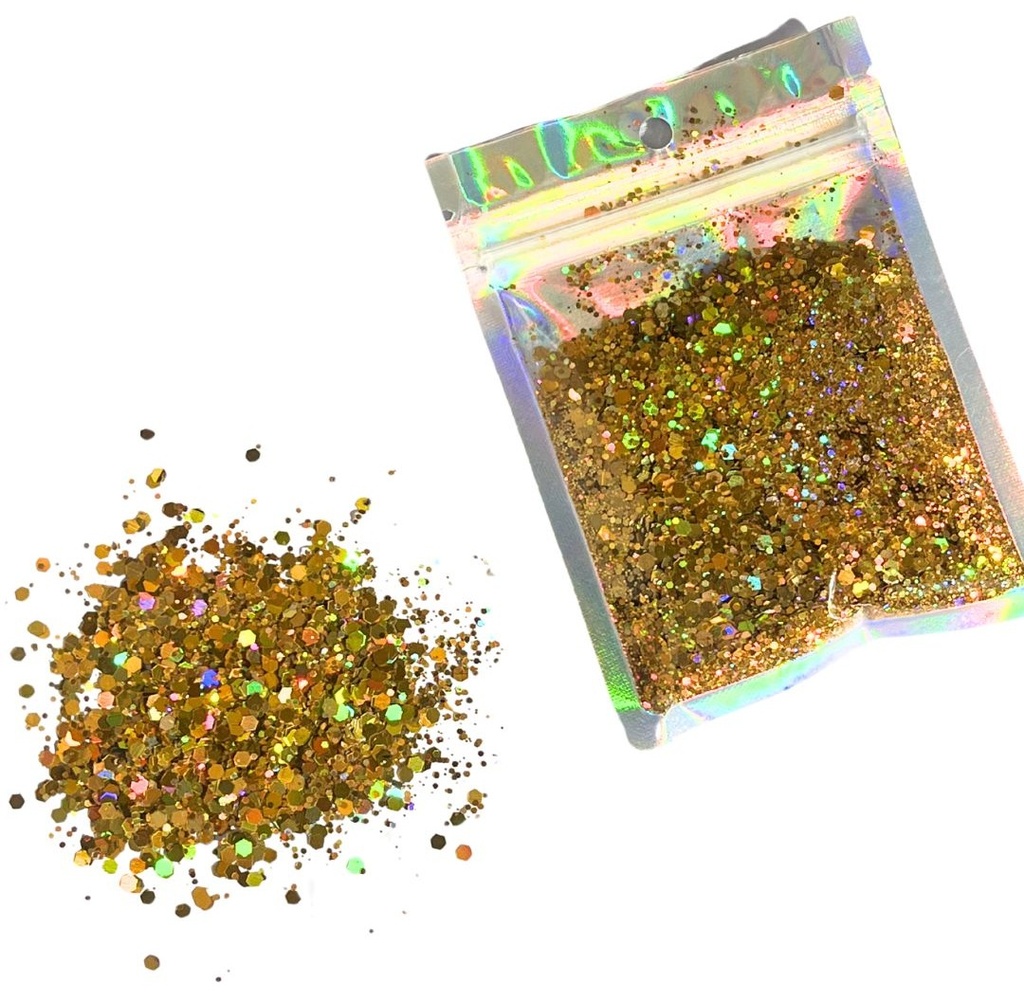 Glitter dorado x 15gr 