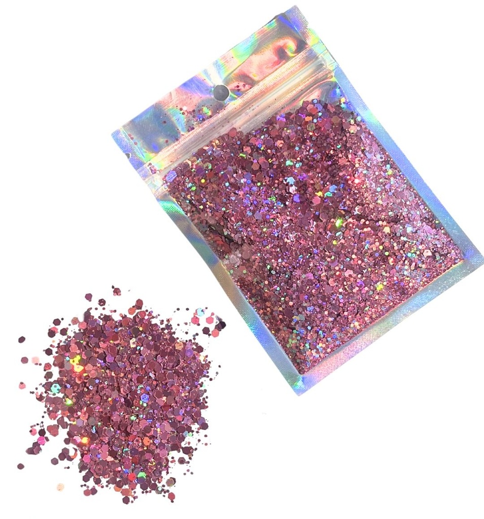 Glitter rosa x 15gr  