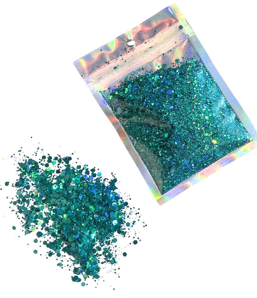 Glitter verde x 15gr