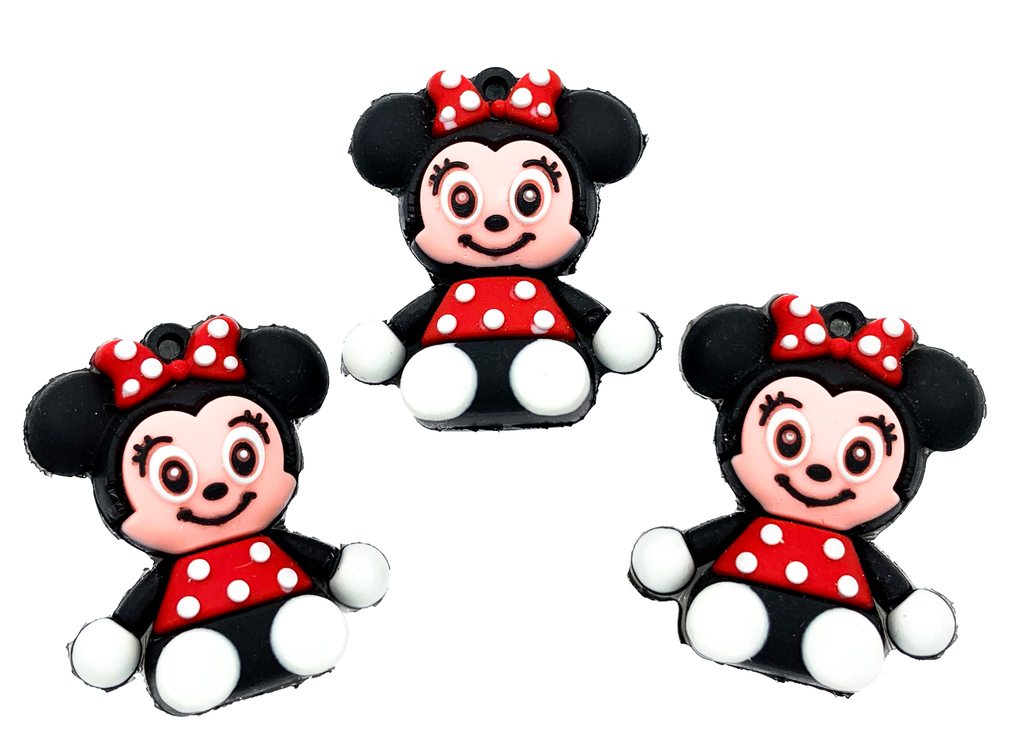 Dije de goma Minnie x 1 un.