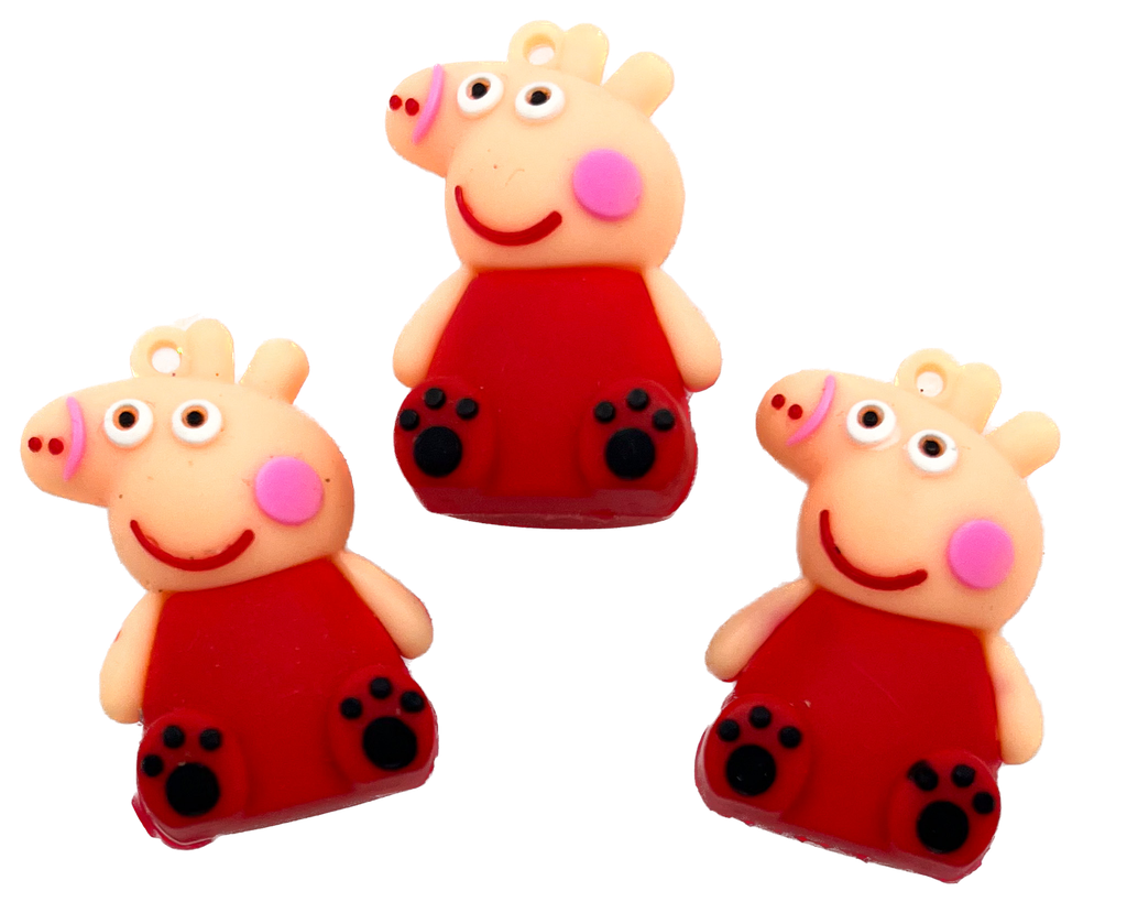 Dije de goma Peppa Pig x 1 un.