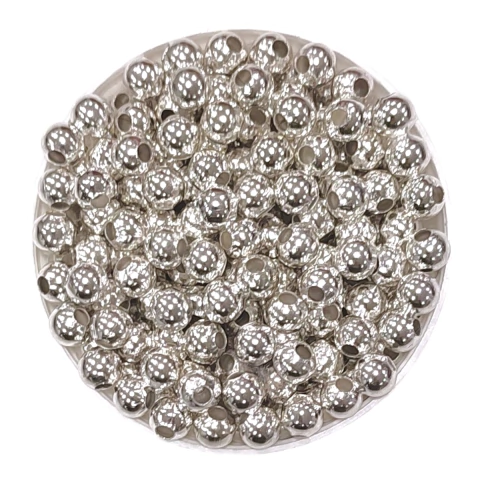 Bolitas metálicas plata 6mm