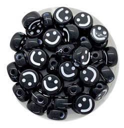 Plástico smile negro c/blanco 10mm x 15gr.