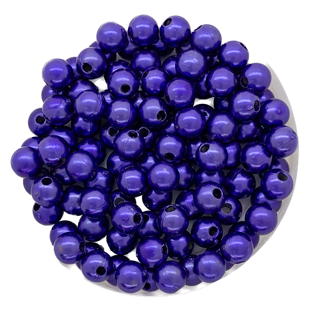 Perla plástica perlada violeta 6mm x 20g