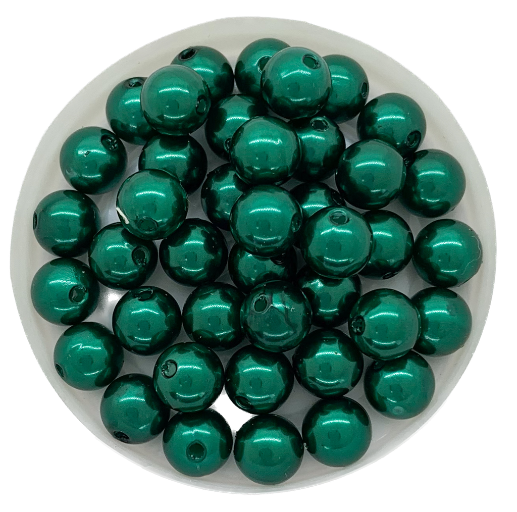 Perla plást. perlada verde 8mm x 10g