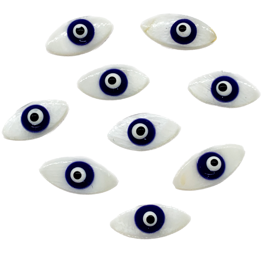 Ojo turco nacar pasante 18mm x 1 un.