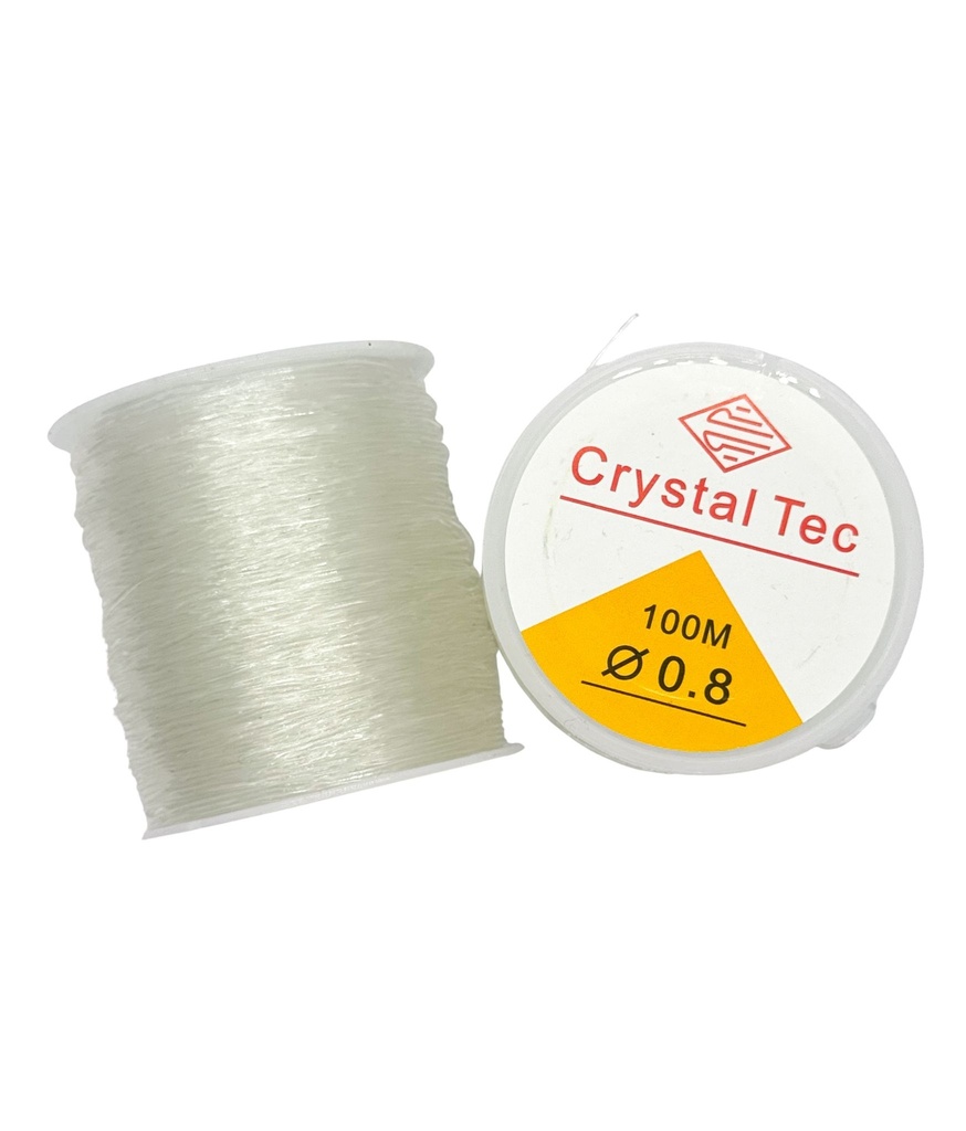 Tanza elástica 0.8 x 100mt 