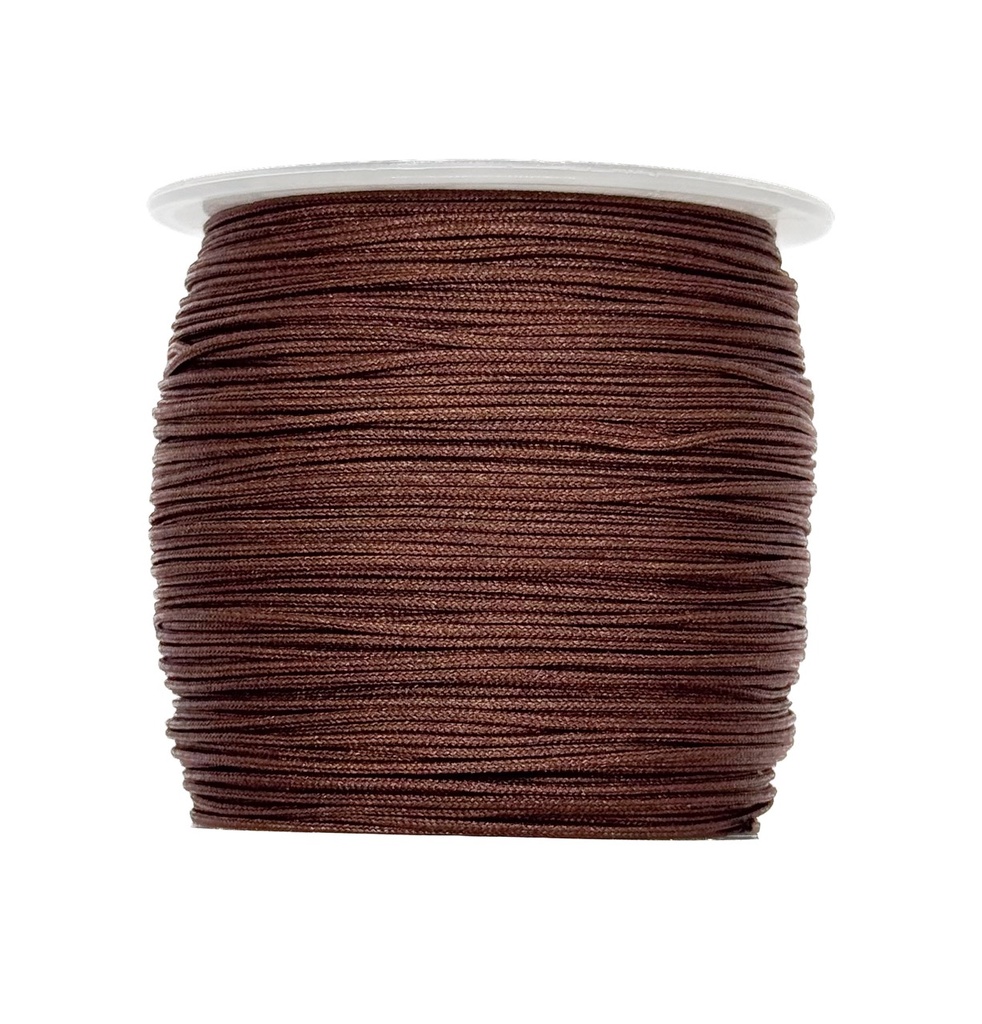 Hilo chino 0.8 mm marrón oscuro 