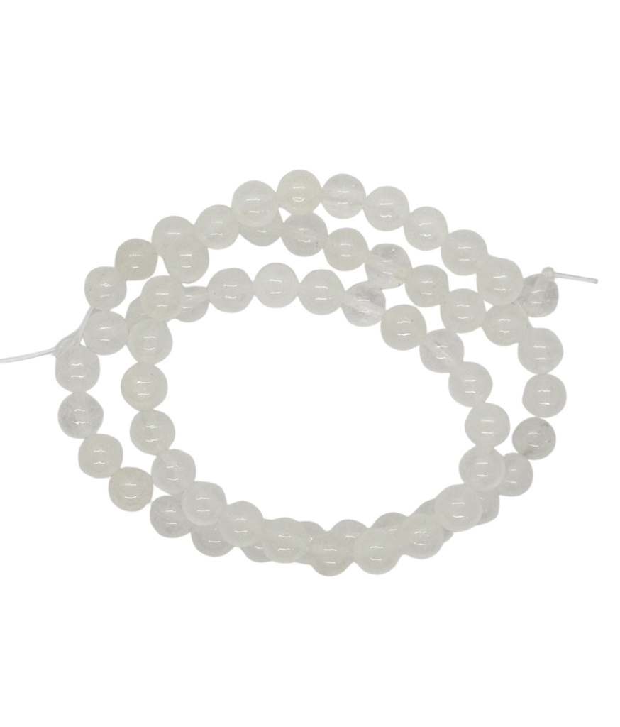 Bolita cuarzo cristal 6mm x tira   