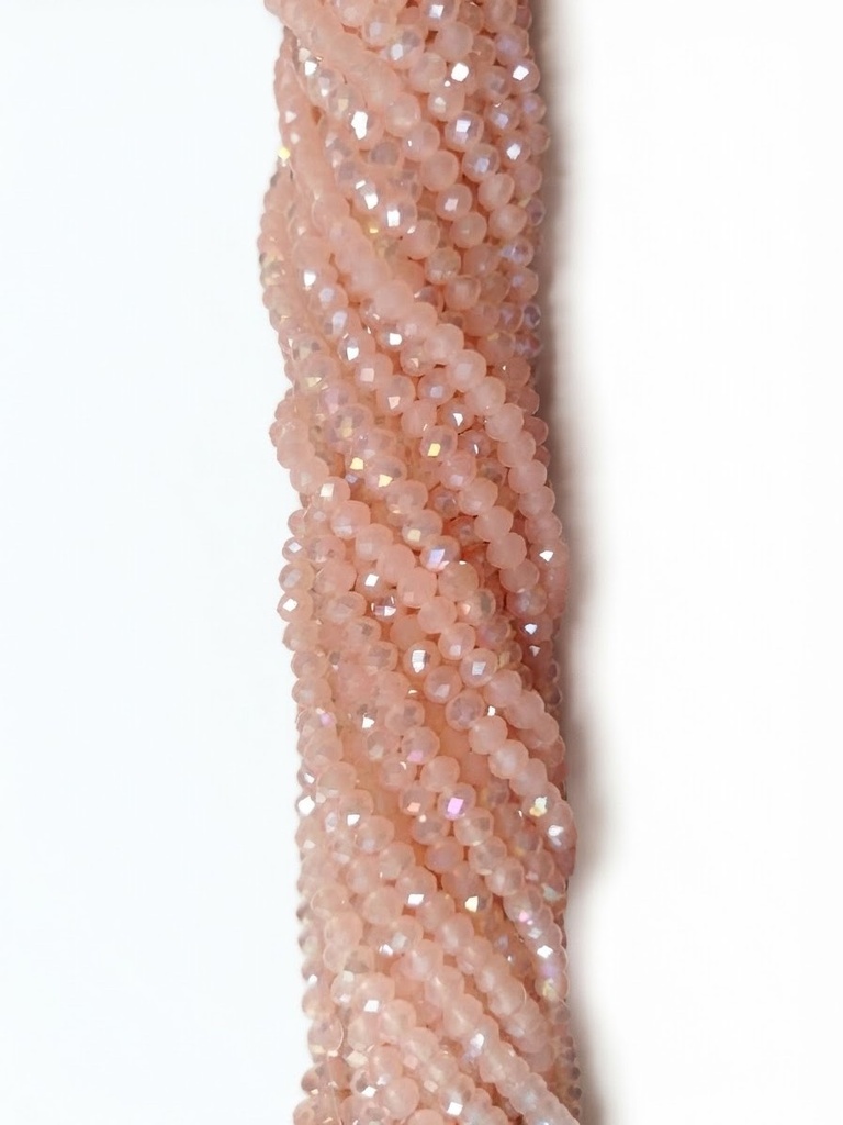 Cristal de roca 6mm rosa opalino tornasol (GF)