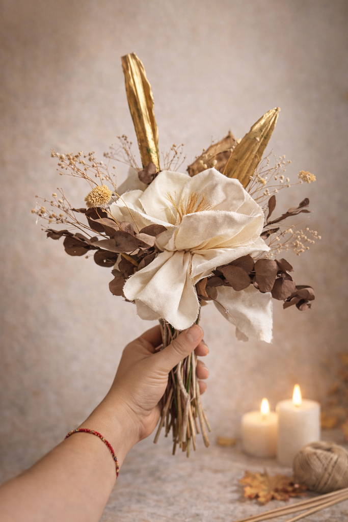 Seña- Workshop Ramo otoñal - flores de tela 26/04/26 