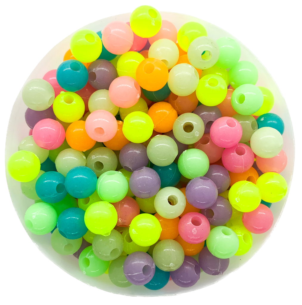 Bolitas luminosas fluorescentes 8mm x 10 gr. (mix2)