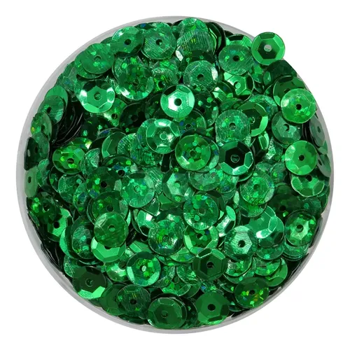 Lentejuela láser 8mm verde  