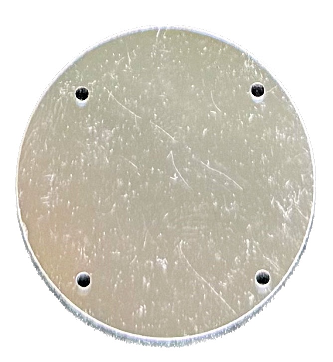 Lentejuelón 4 hojales 30mm plata 