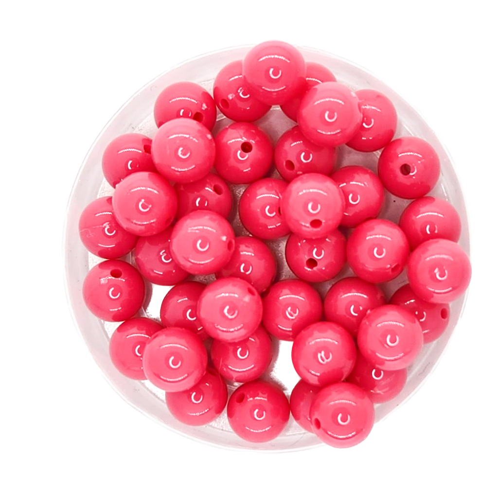 Bolita acrílico lisa magenta 8mm x 10gr