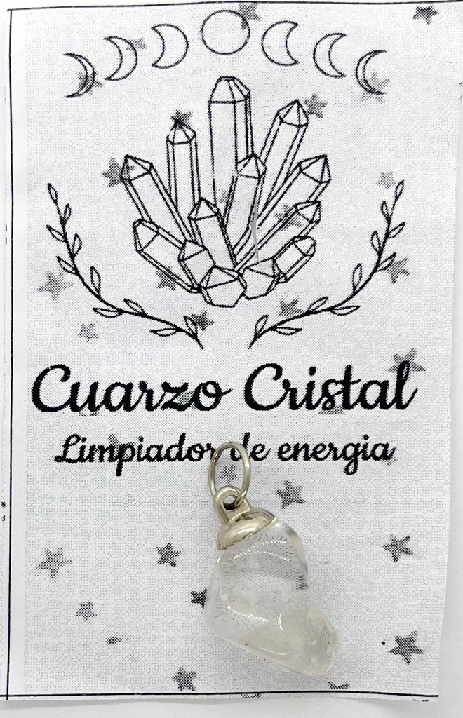 Dije Cuarzo Cristal x 1 un.