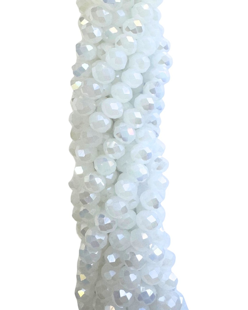 Cristal de roca 6mm blanco opalino tornasol (GD) 