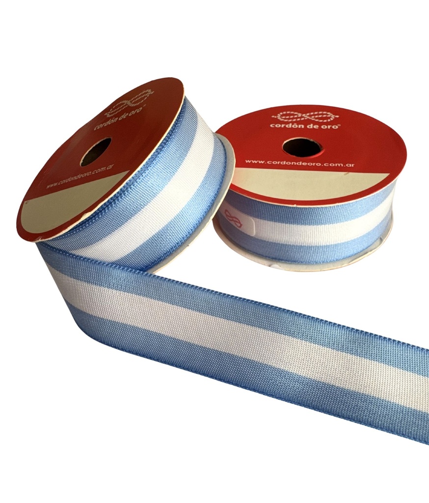 Cinta Bandera Argentina C. de O.  25mm x 10mt 