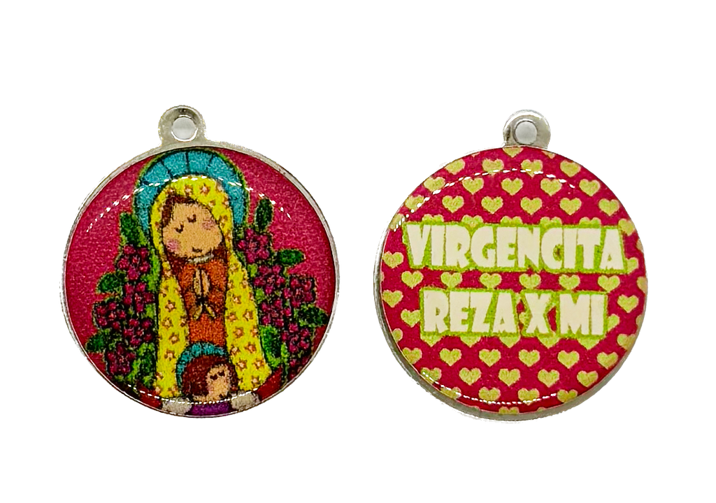 Dije Porfis medalla redonda virgen #13 x 1un.