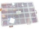 Cajita organizadora rectangular 19x13x3,5 cm x 24 div  