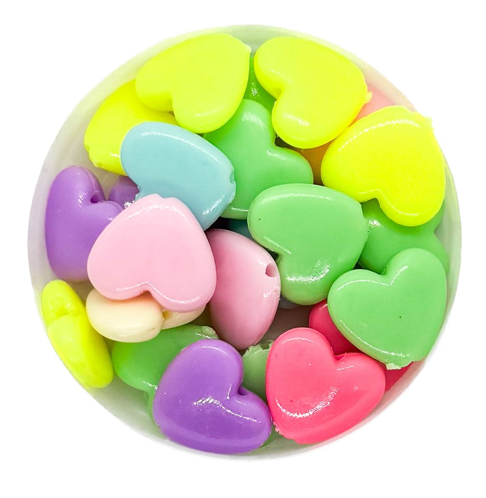 Plástico infantil pastel corazón liso x 10gr.