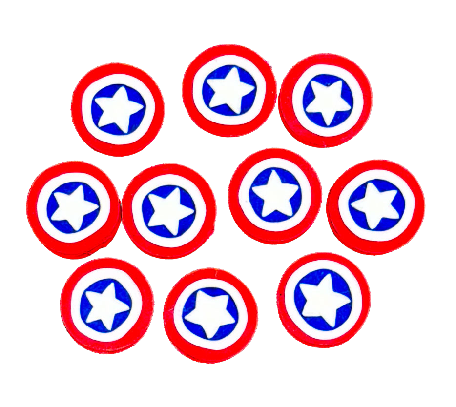 Fimo Capitán America x 5 un.