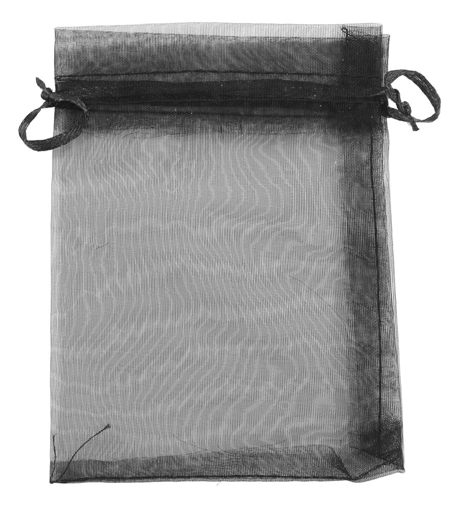 Bolsita de organza 13x19cm negra x 10un. 