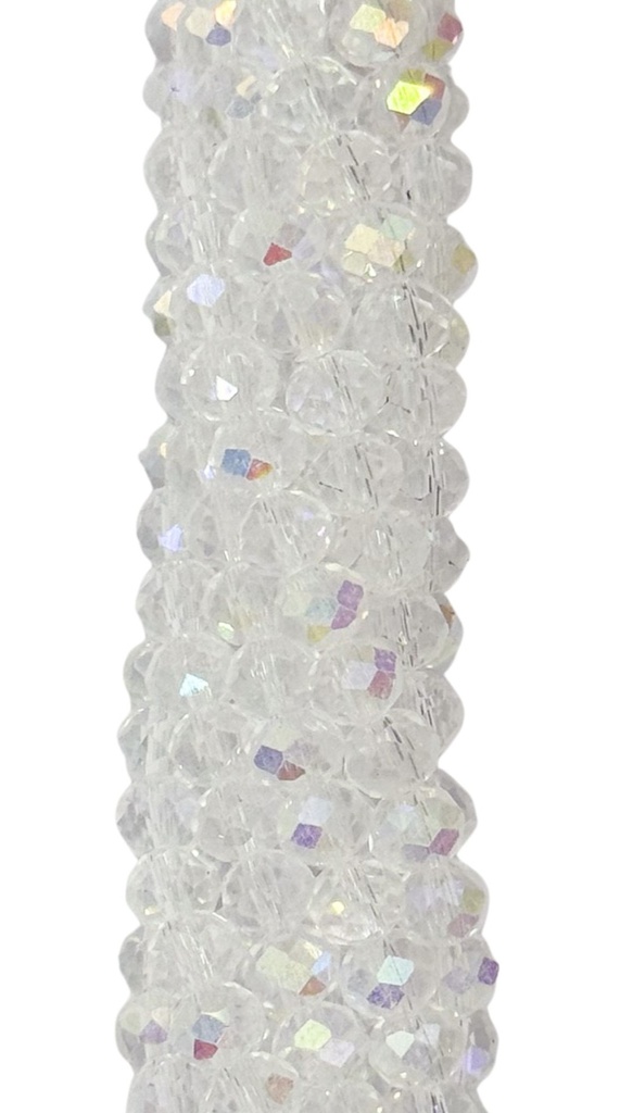 Cristal de roca 6mm transparente tornasol (GB) 