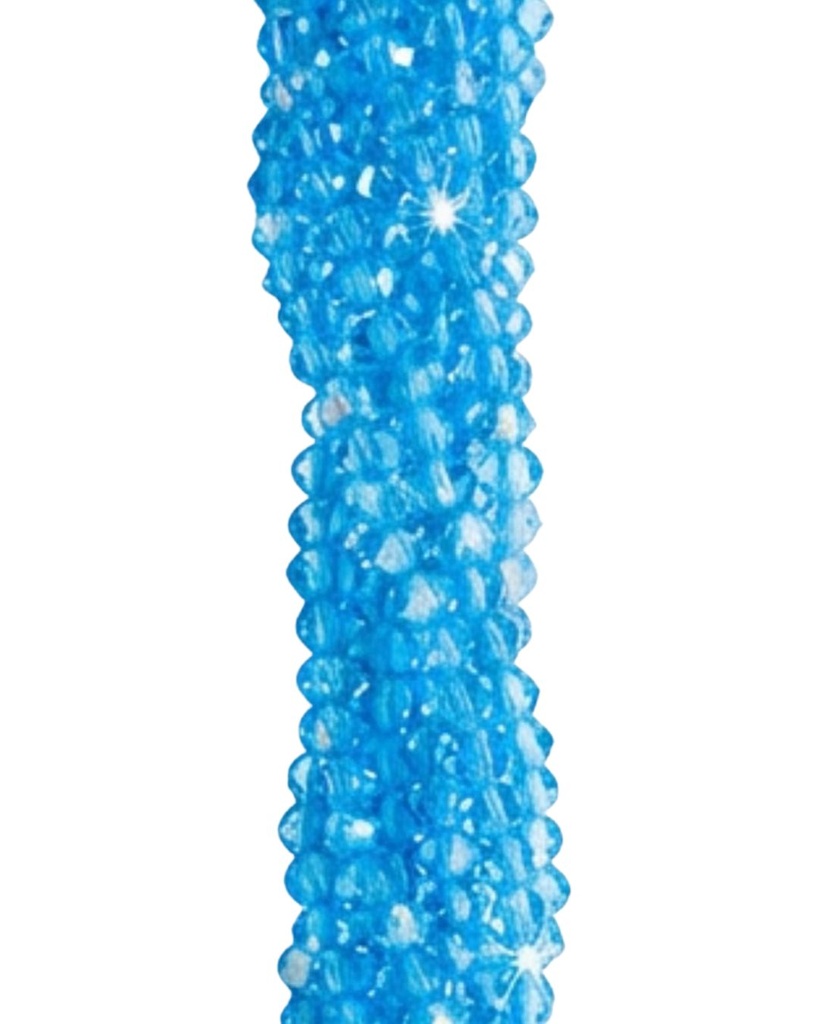 Cristal de roca 2mm celeste tornasol (GB)