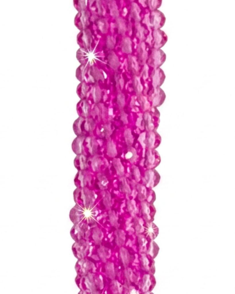 Cristal de roca 2mm rosa transparente (GC)   