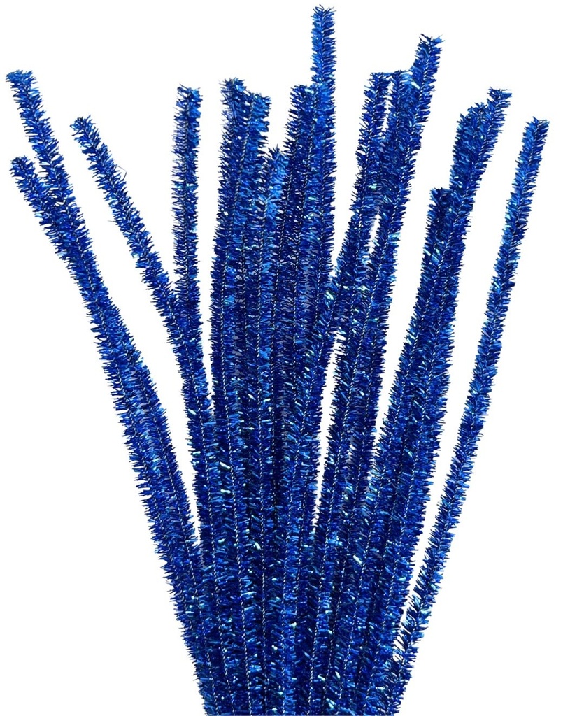 Limpia pipa lurex azul x 100 un.  