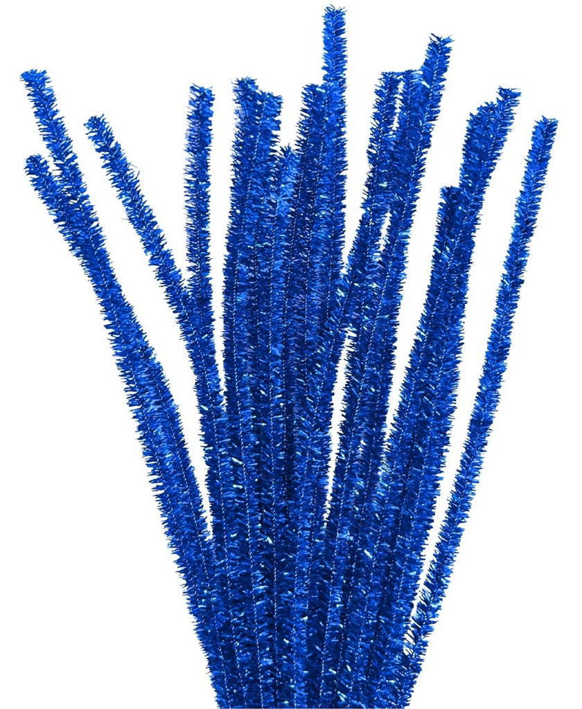 Limpia pipa lurex celeste x 100 un.   