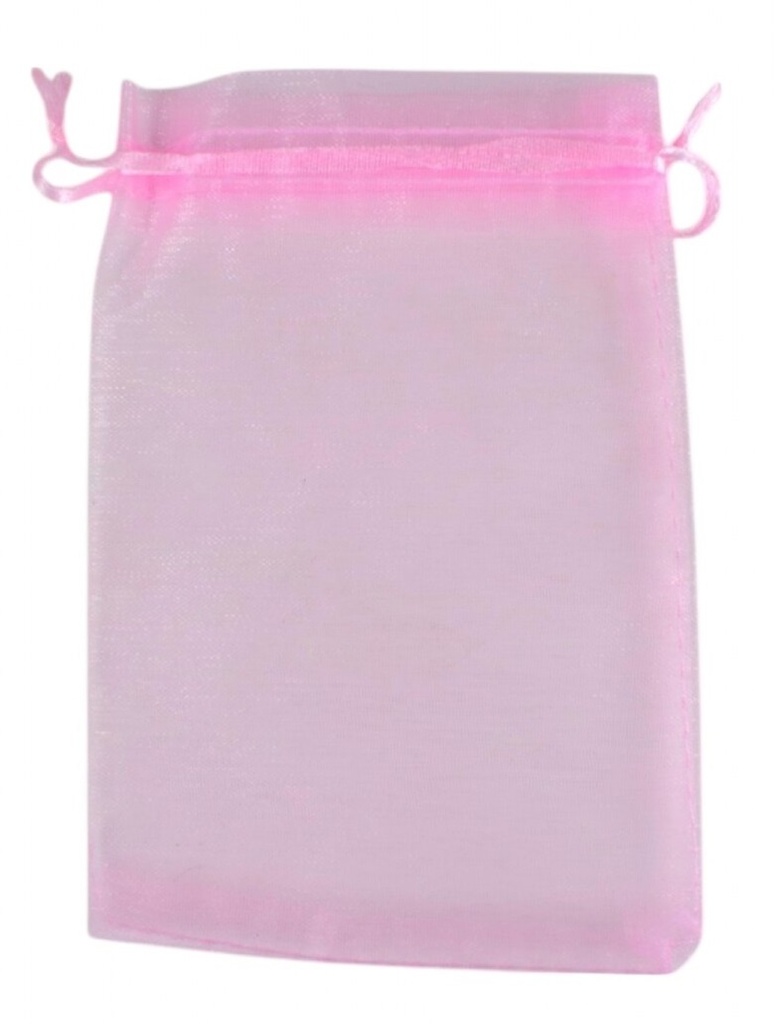 Bolsita de organza 13x19cm rosa x 10un