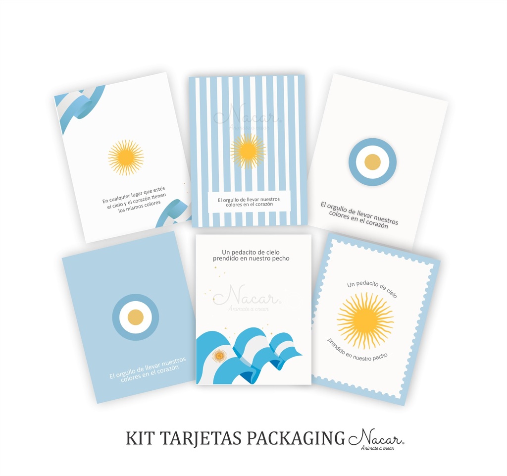 Tarjetas Patrias Imprimibles – Escarapelas