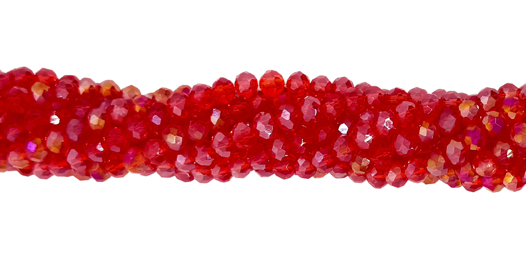 Cristal de roca 4mm rojo transp tornasol