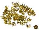 Tacha dorada redonda conica 5x5mm x 50un.  